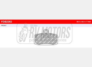 Тормозные колодки FERODO FDB2262SG