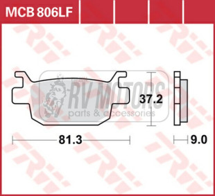 Тормозные колодки TRW LUCAS MCB806SRM