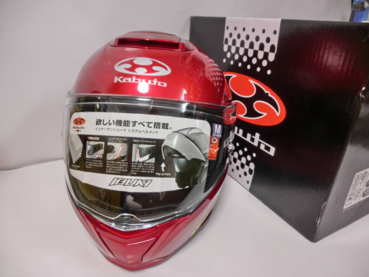 Шолом модуляр Kabuto Ibuki Shiny Red. Розмір S.