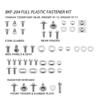 Комплект болтов пластика YAMAHA YZF 250/450 '06-09, WRF 250 '07-13, WRF 450 '07-11 ACCEL BKF-204