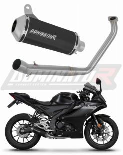Полная система выхлопа Yamaha YZF R125 2019 - 2020 DOMINATOR овальный G2 черный