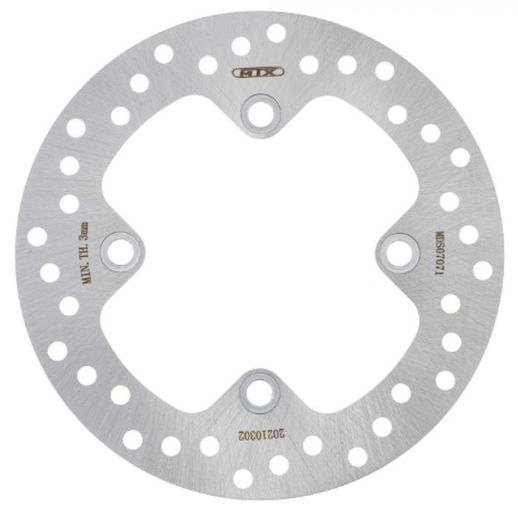 Тормозной диск задний YAMAHA YFM 550 GRIZZLY '11-'14, YFM 700 GRIZZLY '07-'18 (250X98X4,0MM) (4X10,5MM) MTX MDS07071