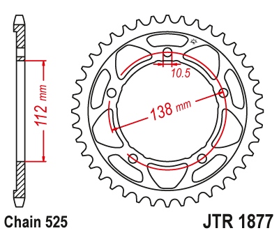 Приводная звезда JT JTR1877.41 (PBR 4684)
