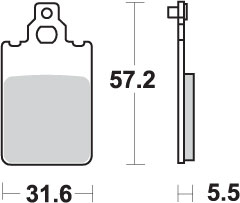 Тормозные колодки SBS 607HF (FA116)