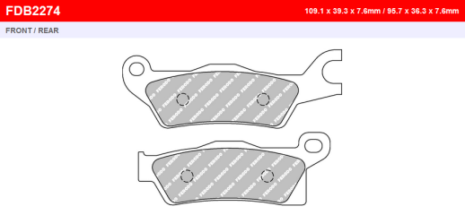 Гальмівні колодки FERODO FDB2274SG=FDB2274SG PLUS