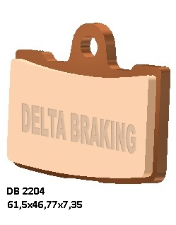 Колодки гальмівні DELTA BRAKING DB2204RD-N3 (FA454)