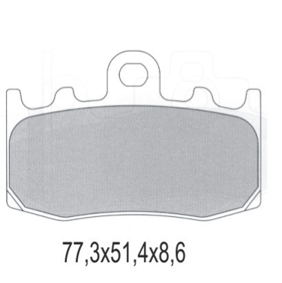 Тормозные колодки GALFER FD271G1651 (FA335)