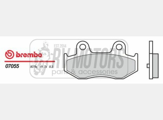 Гальмівні колодки BREMBO BRM 07055