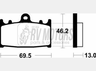 Тормозные колодки SBS 789HF