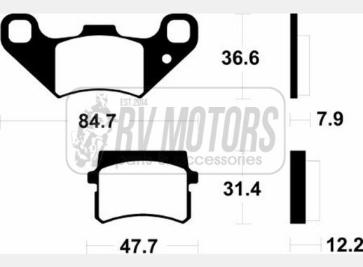 Гальмівні колодки SBS 855HF