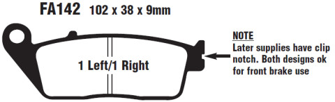 Тормозные колодки EBC SFA142