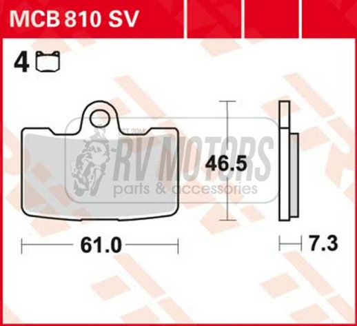 Колодки гальмівні TRW LUCAS MCB810SV