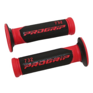Ручки руля PROGRIP PG732 (22+25MM 125MM) чёрно-красные (PG732/6) PA073200RO02