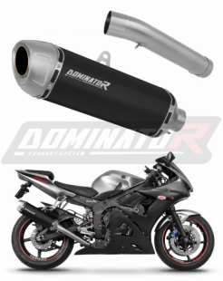 Прямоток YAMAHA YZF R6 1999-2002 DOMINATOR S6 черный