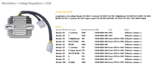 Регулятор напряжения HONDA CB750/900/1100 '79-'84 DZE ELEKTRYKA 2329-01