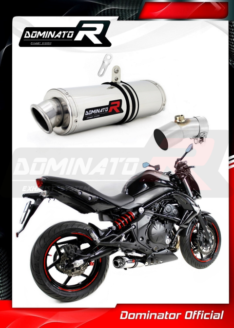 Прямоток DOMINATOR KAWASAKI ER-6N 650 2009 - 2011 овальный