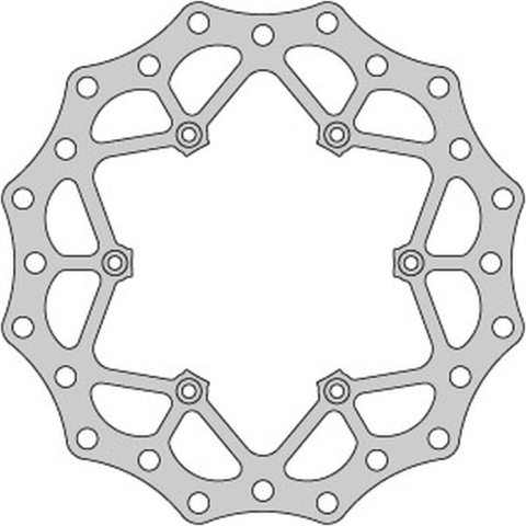 Тормозной диск передний KTM 2T/4T '91-21, HUSABERG, HUSQVARNA, GAS-GAS '21 (260X126,5X3MM) (6X6,5MM) (NG140) DELTA BRAKING ONL_DBD036D