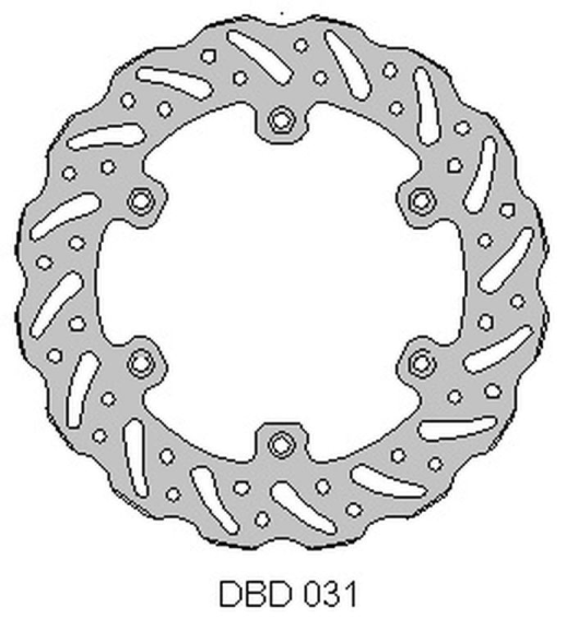 Тормозной диск задний YAMAHA WR 125 '92-00, YZ 125 '90-00,WR/YZ 250 '90-00, WRF/YZF 400/426 '98-00, (220X115X4MM) (6X6,5MM) (NG422) DELTA BRAKING ONL_DBD031G