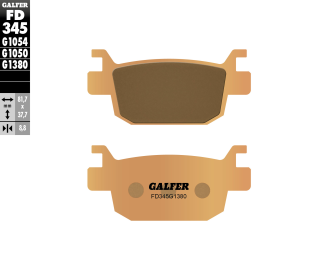 Тормозные колодки GALFER FD345G1380 (FA415)