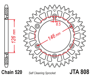 Приводная звезда JR 80848JRAG (JTA 808.48)