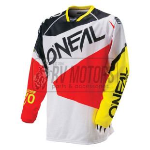 Джерси O'Neal Hardwear Flow белый/красный