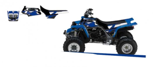 Комплект наклеек YAMAHA YFZ 450 '09-'13 BLACKBIRD E2Q13A