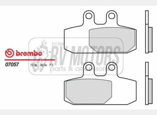 Гальмівні колодки BREMBO BRM 07057