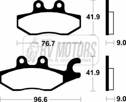 Гальмівні колодки SBS 187MS