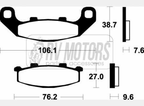 Тормозные колодки SBS 615LS