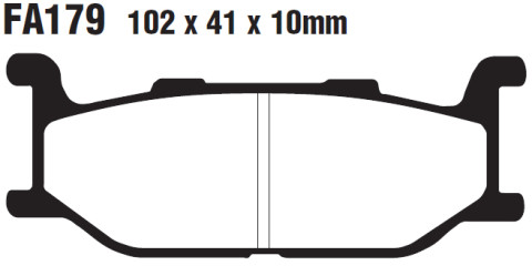Тормозные колодки EBC SFA179HH