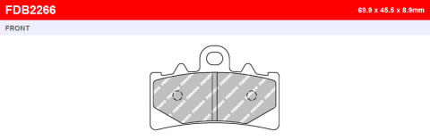 Тормозные колодки FERODO FDB2266ST