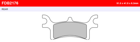 Тормозные колодки FERODO FDB2176SG