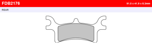 Гальмівні колодки FERODO FDB2176SG