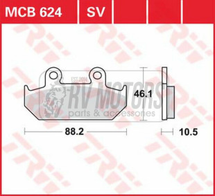 Тормозные колодки TRW LUCAS MCB624
