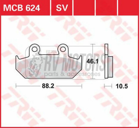 Тормозные колодки TRW LUCAS MCB624