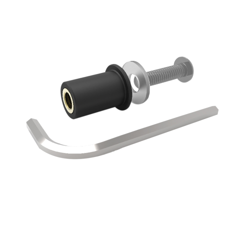 Комплект болтов пластика OXFORD OX563 8 шт. серебряные