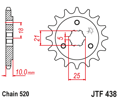 Привідна зірка JT JTF438.15 (PBR 412)