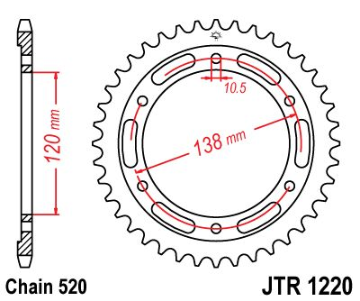 Привідна зірка JT JTR1220.36 (PBR 4686)