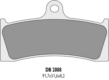 Тормозные колодки DELTA BRAKING DB2088RD-N3 (FA249)