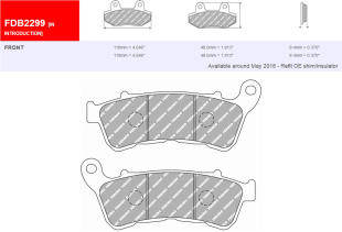 Тормозные колодки FERODO FDB2299ST
