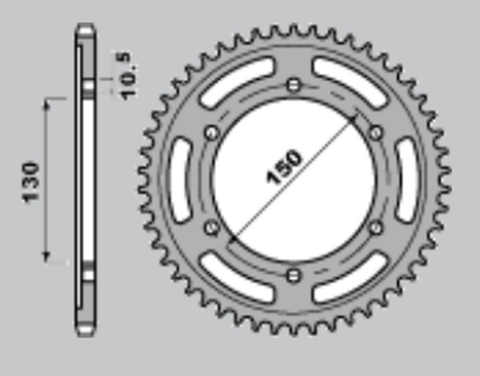 Приводная звезда HONDA XRV 650 AFRICA TWIN '88-'89 JR 30049JR