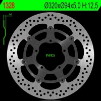 Тормозной диск NG передний YAMAHA YZ/YZF 01-16, WRF 02-17 (250X118X3,00MM) (6X6,5MM) NG276X
