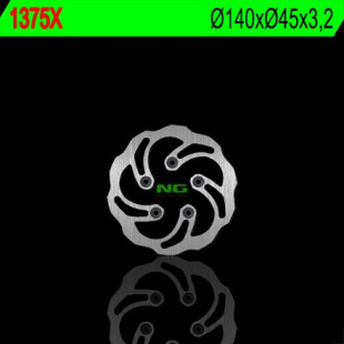 Тормозной диск NG задний KTM SX 50 '08-'13 (140X45X3,2) (5X6,5) NG1375X