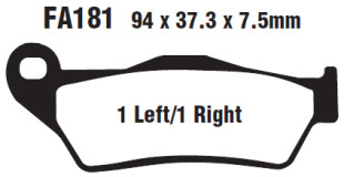 Тормозные колодки EBC SFA181HH