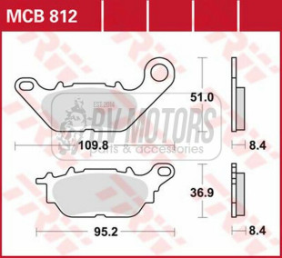 Тормозные колодки TRW LUCAS MCB812