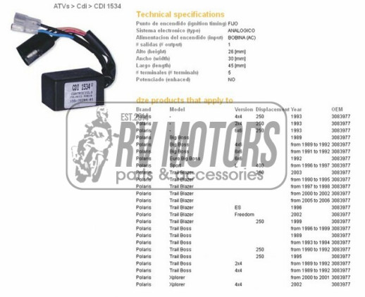 Комутатор POLARIS DZE ELEKTRYKA 1534-01