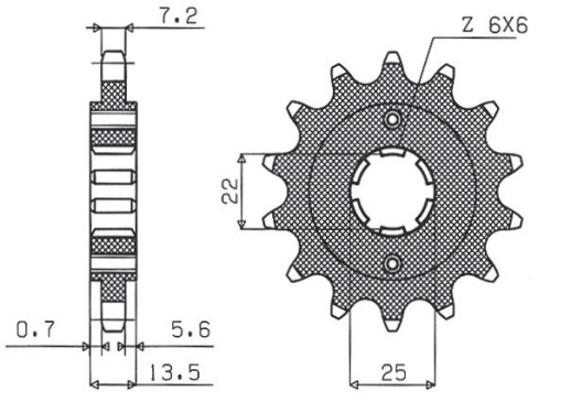 Привідна зірка SUNSTAR 40616 (JTF293.16)
