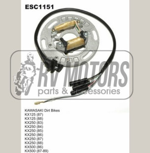 Генератор KAWASAKI KX 125 '87-'88, 250 '83-'88, 500 '86-'88 ELECTROSPORT ESC1151