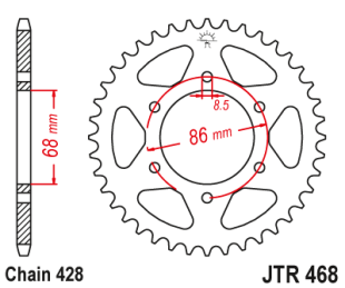 Приводная звезда JT JTR468.36 (PBR 468)