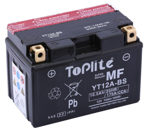 Аккумулятор TOPLITE YT12A-BS